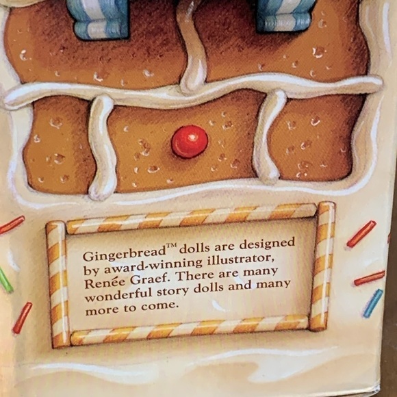 1990 NIB Vintage Deadstock Merry Andrew Cloth Plush Renee Graef Shoebox Rag Doll - Picture 6 of 11